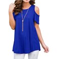 thumbnail image 1 of DYMADE Blouse Tunique Décontractée à Épaules Dénudées pour Femmes, 1 of 2