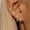 Gold‑Style 1, variant on Women’s 4-Piece Mixed Stud and Hoop Earrings Set, Clear Stone Ear Stack Jewelry