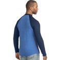 thumbnail image 2 of Big Men's FreshIQ X-Temp Colorblock Long-Sleeve Raglan Henley Tee, 2 of 3