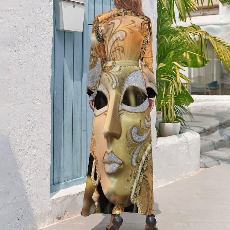 Venetian mask gold / white Long Dress prom dress 2024 Woman clothing bandage dress Dance dresses - Walmart.com Venetian mask gold / white Long Dress prom dress 2024 Woman clothing bandage dress Dance dresses - Walmart.com