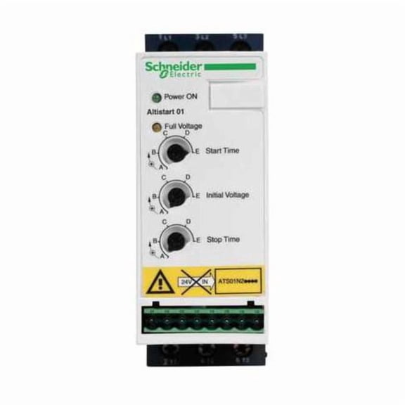 Schneider Electric Soft Start, 200-240VAC, 9A, 2HP ATS01N209LU