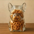 thumbnail image 6 of Pet Treat Jar, 8 Inches Adorable Dog Shape Glass Airtight Pet Food Storage, Food Storage Container Dog Treat Container with Lids for Countertop Kitchen Dogs, Cats, Pets (Dachshund), 6 of 8