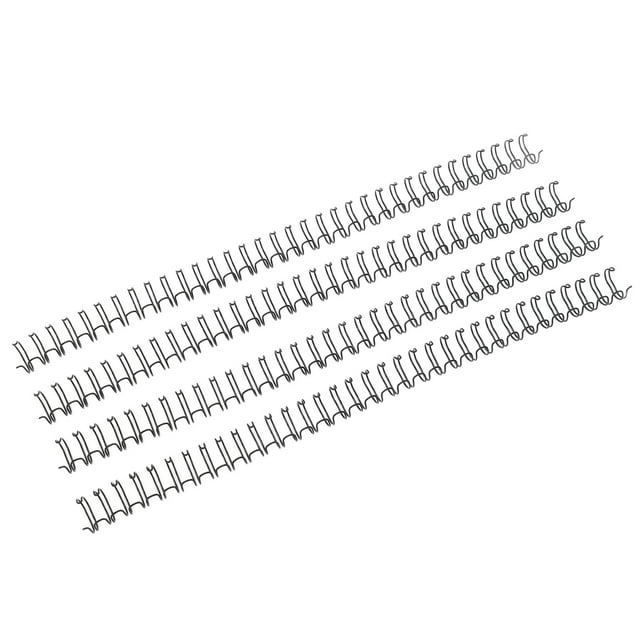 100Pcs DoubleWire Binding Spine, 60 Sheet Capacity, 3:1 Pitch, 34 , 9.5mm Diameter Set Kit, A4 Paper Binding Coil For Documents, Files, Reports