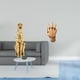 thumbnail image 2 of Escultura De Mano De Guepardo Dorado, Figura De Animal, Centro De Mesa, Adorno Decorativo, Estante Para Amantes De Las Almas Gemelas, Decoración Para El Hogar, Dormitorio, Oficina, 2 of 8