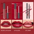 thumbnail image 4 of Mattes Lip Gloss Trios Set Non Sticky Non Fading Moisturizing And Nourishing With Precise Lip Liner 3ml, 4 of 6