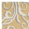 thumbnail image 3 of SAFAVIEH Martha Stewart Avalon Vine Floral Wool Runner Rug, Soft Yellow, 2'3" x 8', 3 of 4