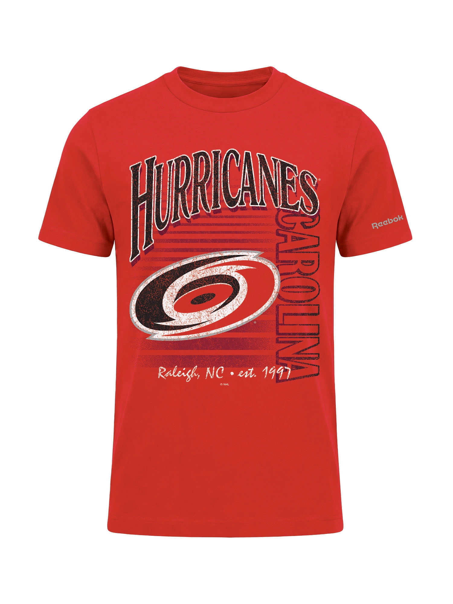 Carolina Hurricanes Reebok Mens Crew Neck Short Sleeve T-Shirt