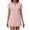 Pink, variant on XiYing Dress Shirts for Men, Women's V-Neck Lace-Trimmed Casual Loose Fit Dress, 3/4 Sleeve Summer Style,
