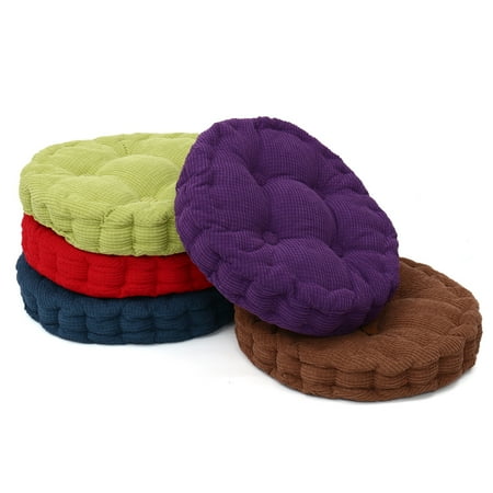 Chair Pads Round Bestller 18''x18'' Round Corduroy Chair Pad Cushion Thicker Patio Car Office Seat Sofa Tatami Mat ()