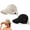 Beige+black, variant on 2/4 Pack Women's Wide Brim Sun Visor Hat, UPF 50+ Open Top UV Protection Cap for Ponytails Golf Beach Outdoor