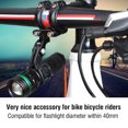 thumbnail image 1 of Cergrey GUB Stable Bike Bicycle Flashlight Holder Bike Torch Mount Bracket Clip Clamp Accessory, Handlebar Torch Mount,Bike Torch Holder, 1 of 8