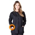 thumbnail image 2 of M&M Scrubs Womens Scrub Jacket Medical Scrub Jacket Xxl Black, 2 of 4