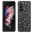 thumbnail image 1 of SaniMore for Samsung Galaxy Z Fold 4 7.6" Glitter Case, Flexible TPU Anti-Fingerprint Anti-Scratch Heavy Duty Full Body Protective Case for Samsung Z Fold 4 Women Ladies, Black, 1 of 6
