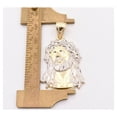 thumbnail image 4 of 1.75" Jesus Face Head Pendant Unisex Adult 10K Yellow White Gold, 3.78 Gr - GOLDUM NYC, 4 of 6