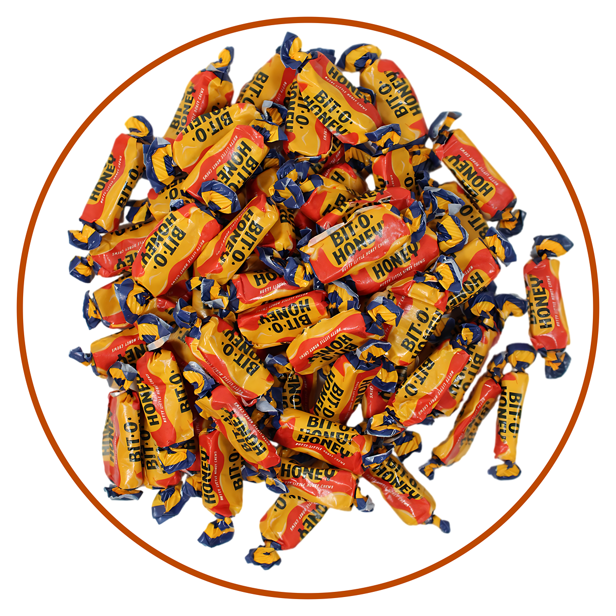 Obelys Bit-O-Honey Chewy Candy - Individually Wrapped Taffy With Almond Honey Flavored | 5 Pounds