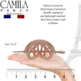 thumbnail image 6 of Camila Paris CP3143 French Hair Bun Clip Maker Cover Cap Holder, Beige, Round Dome Bun Hair Clip for Women Hair Updo, Styling Hair Bun Accessories for Women, No Slip and Durable, Made in France, 6 of 20