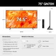 thumbnail image 3 of Samsung 75 Inch Class QN70H Series 4K UHD Neo QLED Mini LED Smart TV with HDMI Cable, 12 Month CPS Warranty & Streaming Bundle, HDR Gaming TV, WiFi Entertainment Hub, 3 of 5