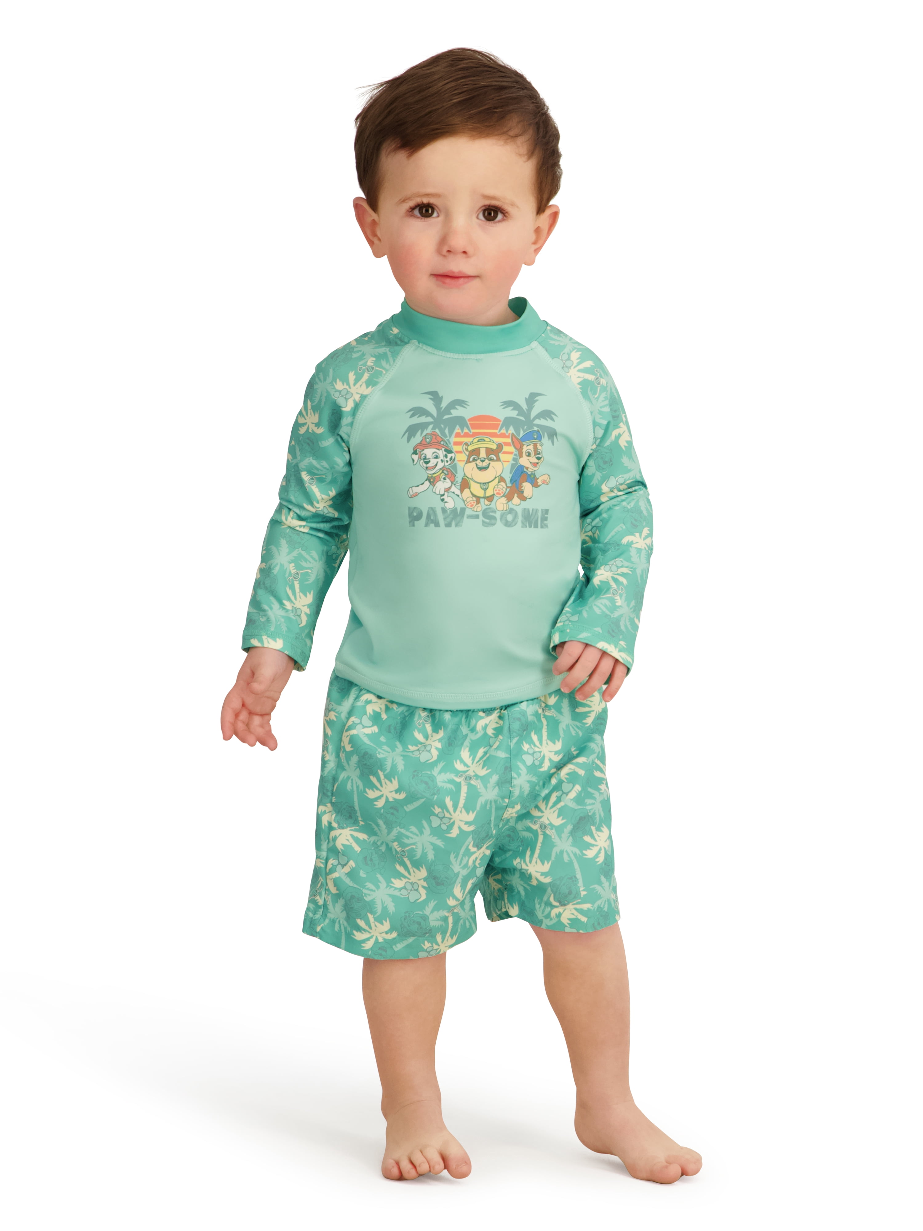 Character Toddler Boy Rash Guard Swim Set, 2- Pieces, Sizes 12M- 5T