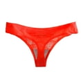 thumbnail image 4 of Prolriy Panties for Women, Womens Cotton Underwear Soft Stretch Bikini High Cut Sexy Womens Underwear Red, 4 of 5