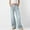 Light Blue, variant on Tittly Flare Pants Sweatpants Women High Waist Spring And Autumn New Wide Leg Elastic Slim Stitching Denim Flared Jeans Lounge Pants Women Jeans for Women Black L