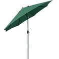 thumbnail image 4 of Alden Design 9 Foot Patio Umbrella with Crank and Push Button to Tilt, Dark Green, 4 of 12
