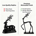 thumbnail image 6 of Reindeer Christmas Decorations, Christmas Deer Figurine Ornament, Exquisite Deer Statue for Wine Cabinet Living Room TV Stand, Christmas Table Decor Gifts by MPOISVA, 6 of 8