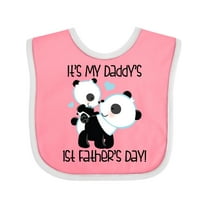 Inktastic My Daddy's 1st Fathers Day Boys Baby Bib