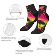 thumbnail image 5 of Naloa Flamingo And Palm Trees At Sunset Ankle Socks for Women Non Slip Socks No Show Socks Classic Low Cut Casual Socks Casual Socks, 5 of 7