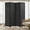 Black, variant on Bamboo Room Dividers with 4 Panel Folding Privacy Screen for Room Separation 72" Room Partitions and Dividers Freestanding Wall Divider for Home Office, Bedroom, Natural