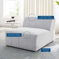 thumbnail image 5 of Sofa Middle Chair, Fabric, Ivory White, Modern Contemporary Urban Design, Living Lounge Room Hotel Lobby Hospitality, 5 of 8