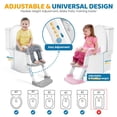 thumbnail image 4 of Asiento de entrenamiento para ir al baño Orzbow 2 en 1 con escalera ajustable, gris, 4 of 6