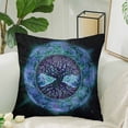 thumbnail image 2 of MKHERT Tree Of Life Pillow Covers Pillowcase Throw Pillows 18x18 inch, 2 of 2