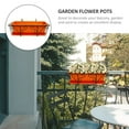thumbnail image 3 of HLONKPatio Railing Planter Propagation Rectangle Flower Pot Hanging, 3 of 8