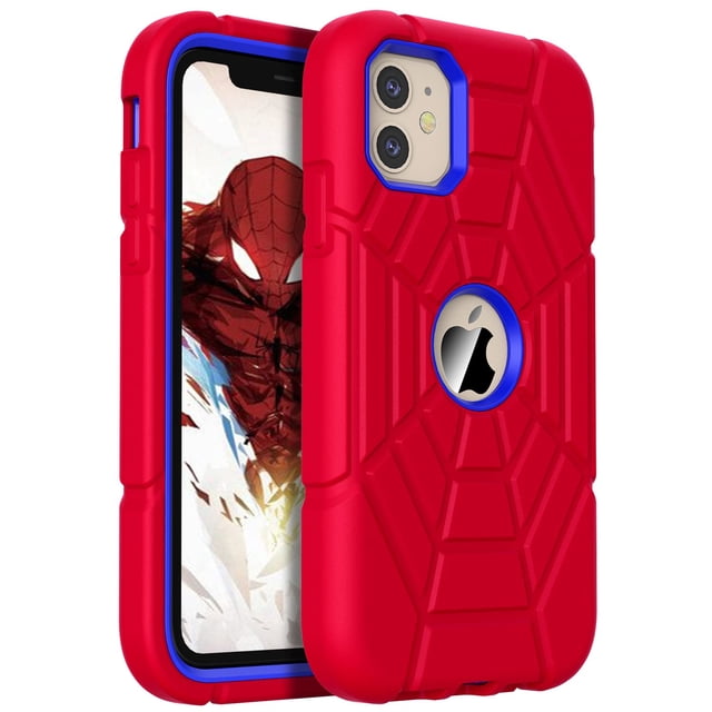 Funda Grifobes para iPhone 11/iPhone XR de 6.1 pulgadas para niños, color rojo y azul