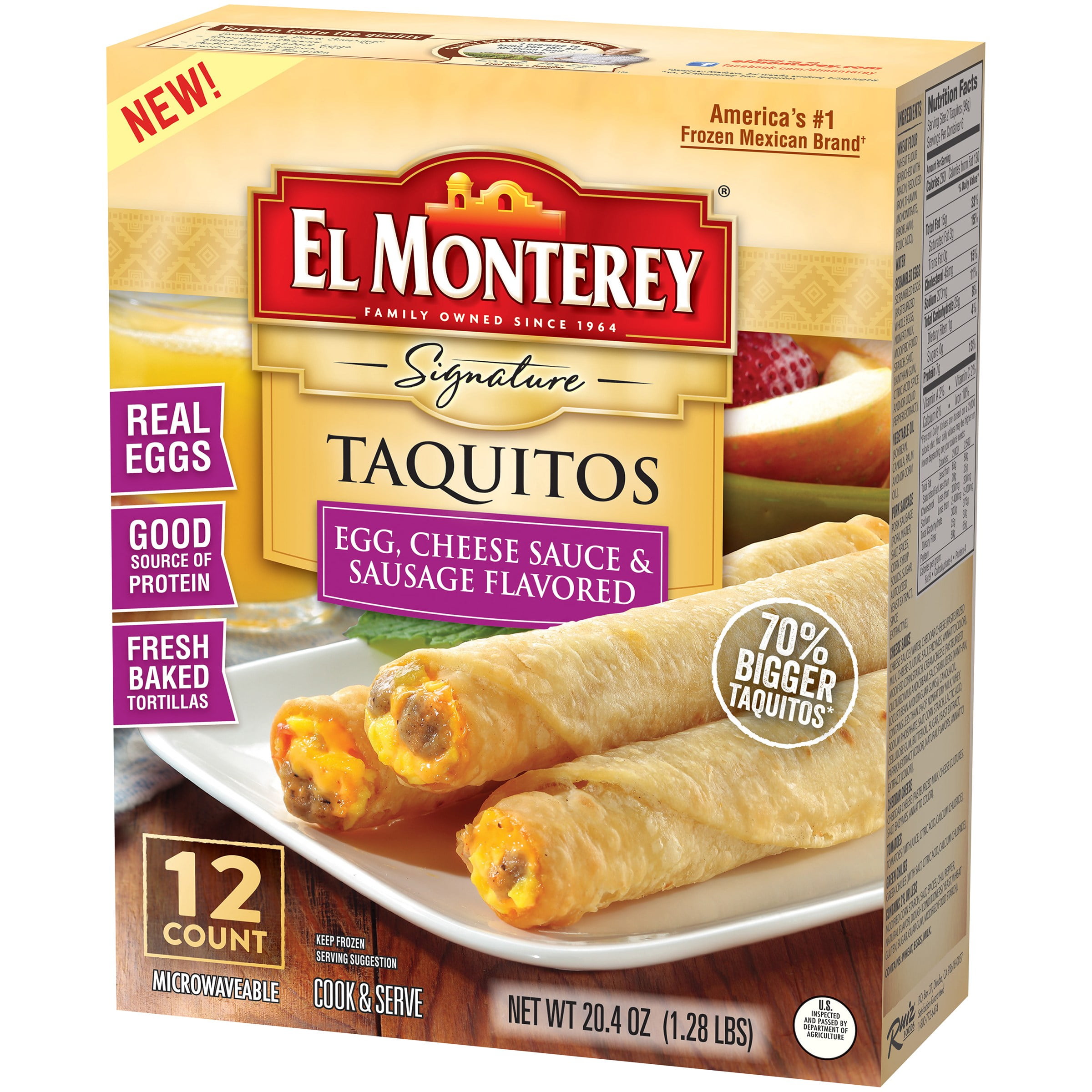 El Monterey En And Cheese Taquitos Nutrition Facts Nutrition Ftempo