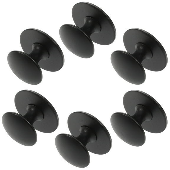 6 Pcs Self-adhesive Handle Round Dresser Handles Drawer Knobs Cabinets for Closet Mirror Furniture