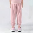 thumbnail image 6 of Spazoro Toddler Girls Boys Sweatpants, Elastic Waist Baggy Solid Long Sleeve Casual Jogger for Sports Pink Size 10-11T, 6 of 7