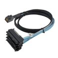 thumbnail image 5 of z Mini SAS SFF-8643 Host 1 to 4 SAS SFF-8482 29Pin Target SAS Disk 6Gbps Data Server Raid Cable 0.5M, 5 of 5