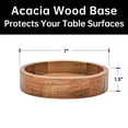thumbnail image 4 of Set de ensaladera de vidrio KITEISCAT con base de madera de acacia, 4 of 7