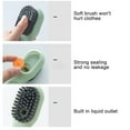 thumbnail image 4 of Soft Bristle Cleaning Brush,Press Type Automatic Liquid Adding Brush, Household Shoes Brush for Student, 4 of 6