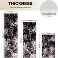 thumbnail image 4 of Black and Pink Of Leopard Print Kitchen Rugs Sets Of 3,Kitchen Runner Rugs Non Skid Washable,Decorative Kitchen Floor Mats for Kitchen,Sink,Laundry,17"x30"+ 17"x47" + 17"x59", 4 of 6