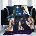 thumbnail image 4 of Custom Blanket with Photo Text Personalized Throw Blanket Customized Picture Blanket for Kid Adult Friends Mother Father Personalized Gift Flannel Blanket for Birthday Gifts, 4 of 6