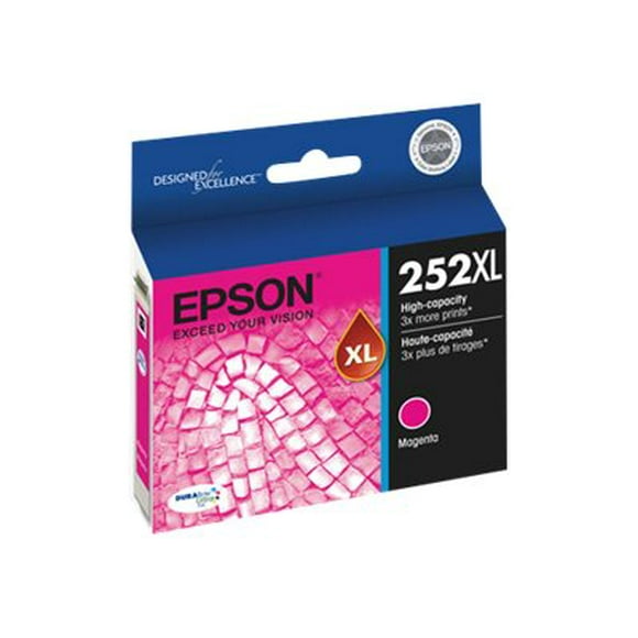 Epson 252XL With Sensor - XL - magenta - original - ink cartridge - for WorkForce WF-3620, WF-3640, WF-7110, WF-7210, WF-7610, WF-7620, WF-7720, WF-7725