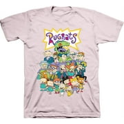 Mens Nickelodeon 90's Rugrats Shirt - Retro Nick Rugrats tee - Classic Nick Graphic T-Shirt (Soft Pink, Medium)