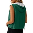 thumbnail image 3 of Husipze Women's Lightweight Softshell Vest Mesh Lined Full Zip Sleeveless Jacket for Running Hiking Travel Golf Breathable Outer Vest Army Green XL, 3 of 9