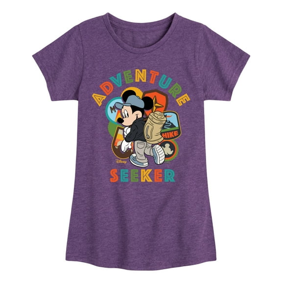 Disney - Adventure Seeker - Toddler & Youth Girls Short Sleeve Graphic T-Shirt