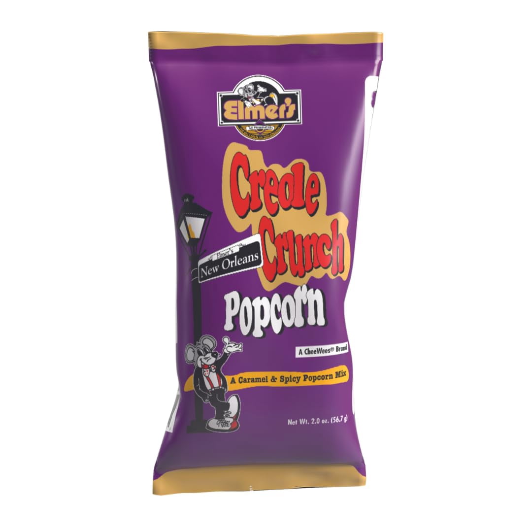 New  Creole Popcorn Mix, Authentic NOLA Caramel & Spicy Flavor, Irresistible y Snack Delight (6)