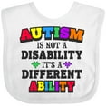 thumbnail image 3 of Inktastic Autism is not a Disability it's a Different Ability Boys or Girls Baby Bib, 3 of 4