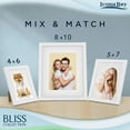 Icona Bay Bulk Size 4x6 White Picture Frames, 12 Pack, Bliss Tabletop or Wall Mounted Frames
