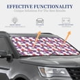 thumbnail image 4 of JUNZAN Peonies Pattern Car Windshield Sun Shade | Reflective Sunshade | Foldable 2-Piece Sun Shield Protect Your Car | Fits Sedans, SUVs, Hatchbacks-Small, 4 of 6
